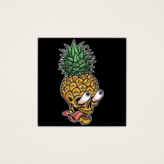 ilustracion de cráneo fresco de piña (Anverso)