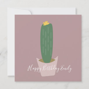 Ilustración de Cupcake de Cactus Cumpleaños