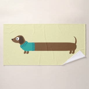 Ilustracion de Cute Long Dachshund
