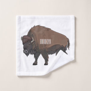 Ilustración de dibujos animados de bisonte