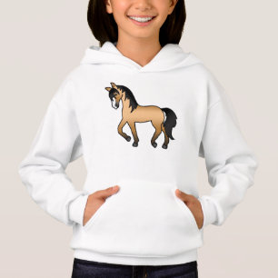 Ilustración de dibujos animados de caballo trotón 