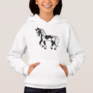 Ilustración de dibujos animados de caballo trotón 