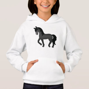 Ilustración de dibujos animados de caballo trotón 