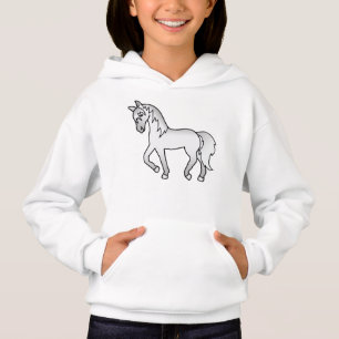 Ilustración de dibujos animados de caballo trotón 