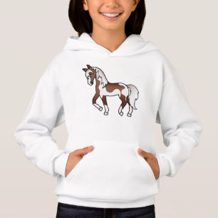 Ilustración de dibujos animados de caballo trotón 