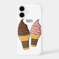 Ilustración de dibujos animados de cono de helado 