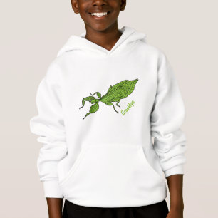Ilustración de dibujos animados de insecto hoja ve