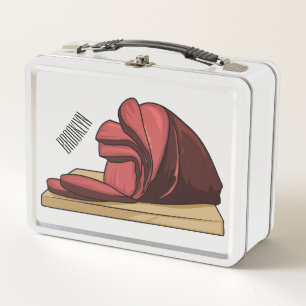 Ilustración de dibujos animados de jamón