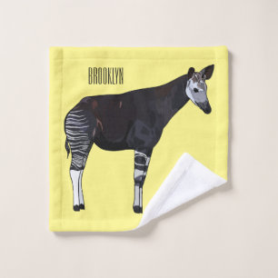 Ilustración de dibujos animados de okapi
