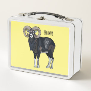 ilustración de dibujos animados de oveja mouflon