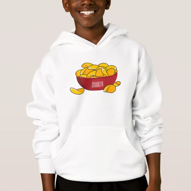 Ilustración de dibujos animados de patatas fritas (Anverso)