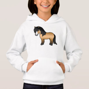 Ilustración de dibujos animados de poni Shetland c