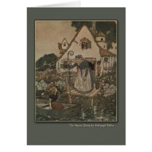Ilustracion de Edmund Dulac de la reina de la