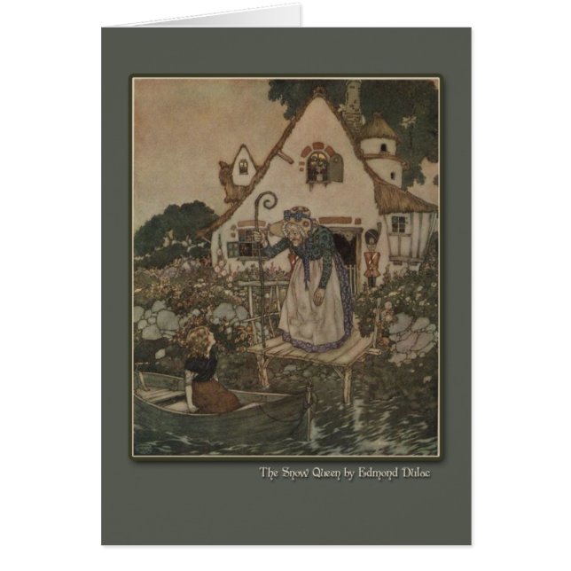 Ilustracion de Edmund Dulac de la reina de la (Frente)