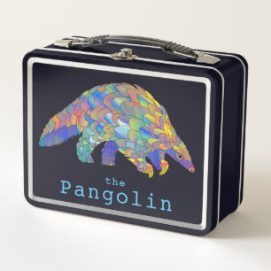 Ilustracion de especies amenazadas de pangolin