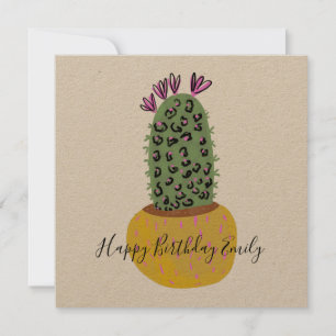 Ilustración de estampado de animal de cactus