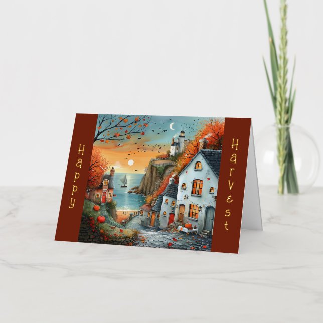 Ilustración de Faro de Casa de Otoño Caprichoso (Anverso)