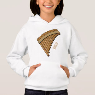 Ilustración de flauta de pan / flauta de pan de di
