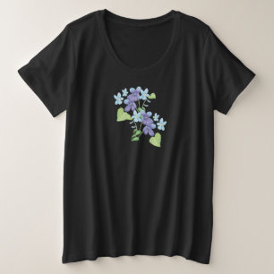 Ilustracion de flores violetas silvestres
