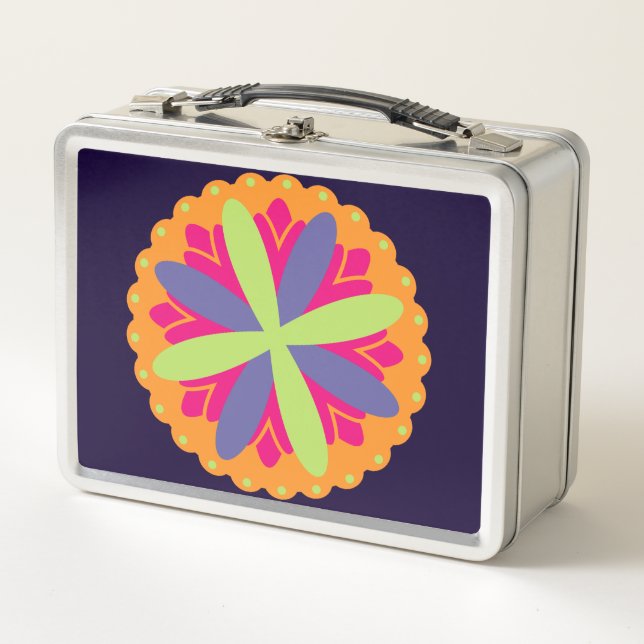ilustracion de formas florales naranjas (Anverso)