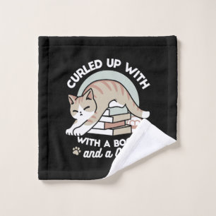 Ilustracion de Gato de Amante de Libros - Curva y