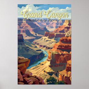 Ilustración de Grand Canyon National Park Arte de