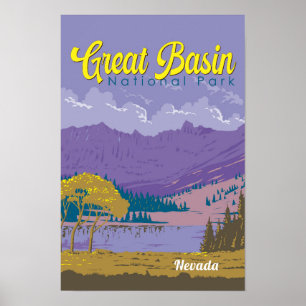 Ilustración de Great Basin National Park Arte de v