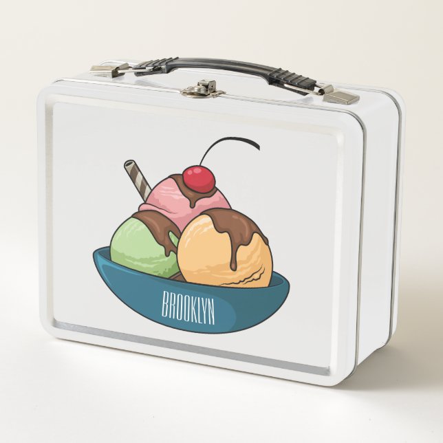 Ilustracion de helado personalizado (Anverso)
