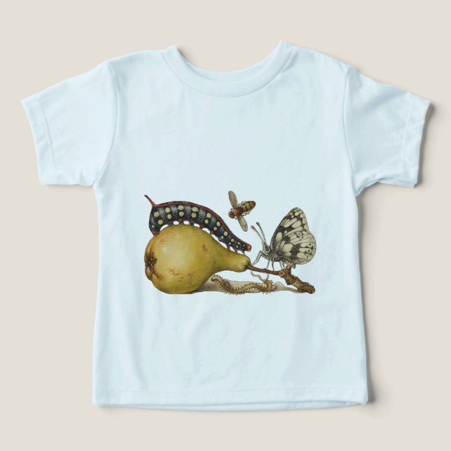 Ilustracion de insectos de fruta de mariposa de ab (Diseño delantero )