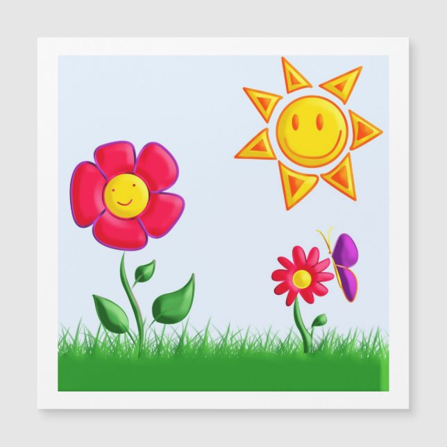 Ilustracion de jardín (Anverso)