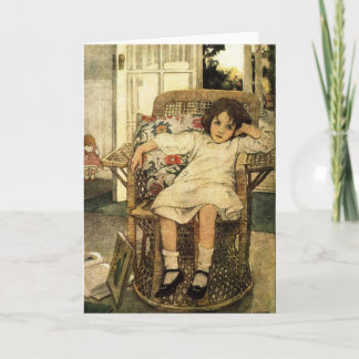 Ilustracion de Jessie Wilcox Smith - tarjeta