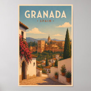 Ilustración de la Alhambra de Granada España Arte