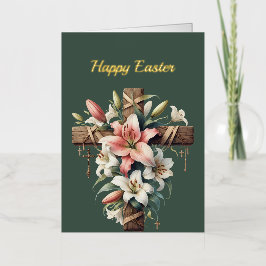 Ilustracion de la Cruz de Lily de Pascua