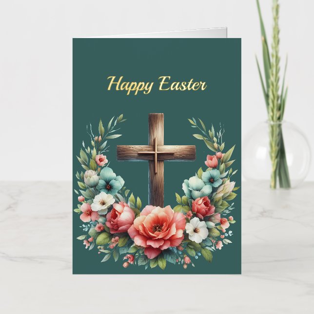 Ilustracion de la Cruz Floral de Pascua (Anverso)