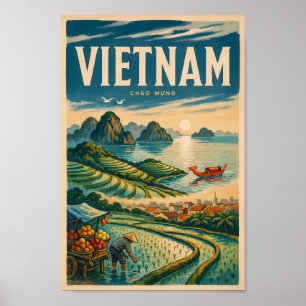 Ilustración de la cultura de Vietnam Arte de viaje