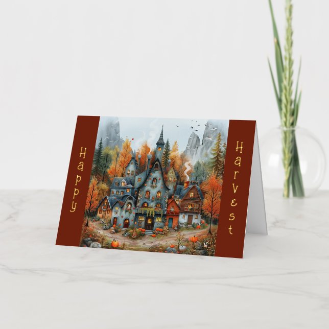 Ilustracion de la Mansión Autumn Whimsical (Anverso)