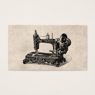 Ilustracion de la máquina de coser de los 1800s
