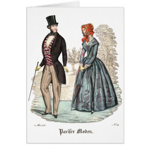 Ilustracion de la moda de Biedermeier
