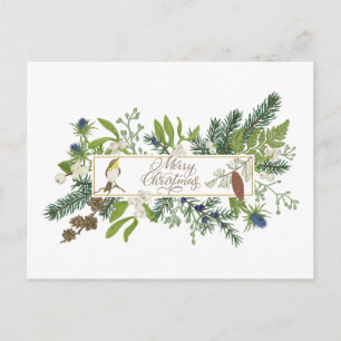 Ilustración de la naturaleza del bosque en Navidad