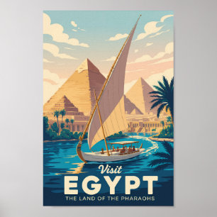 Ilustración de la pirámide de Egipto Arte de viaje