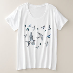 Ilustracion de las aves tragables que vuelan