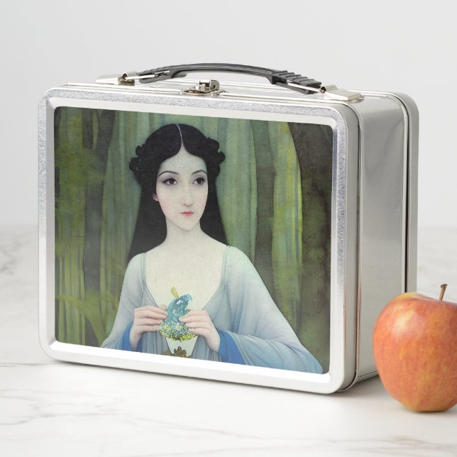 Ilustracion de lavado de tinta de bella mujer en l (In situ)