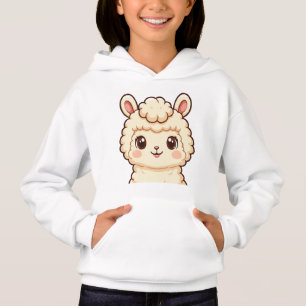 Ilustración de llama adorable diseño de camiseta