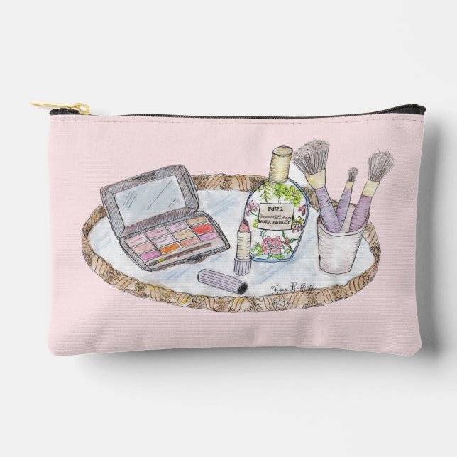 Ilustracion de maquillaje Bolsa inspirada en la ve (Anverso)