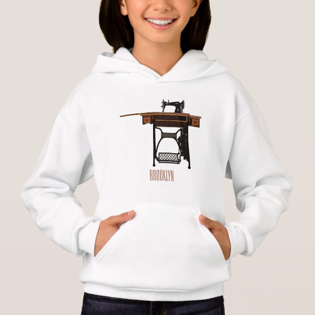 Ilustracion de máquina de coser personalizado (Anverso)