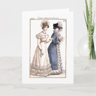 Ilustracion de moda parisino - Tarjeta de saludo