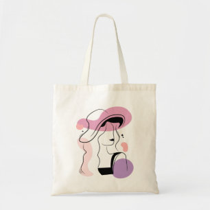 Ilustracion de mujer estética - Bolsa de Tote