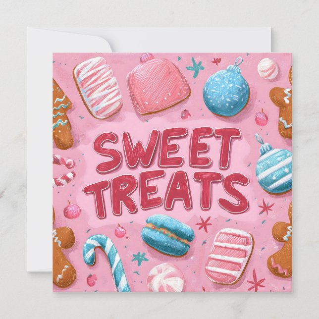 Ilustración de Navidad de Dulces Coloridos (Anverso)