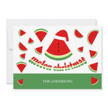 Ilustración de Navidad Feliz de Melón Adorable