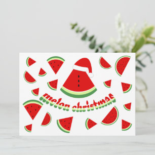 Ilustración de Navidad Feliz Sandía Adorable